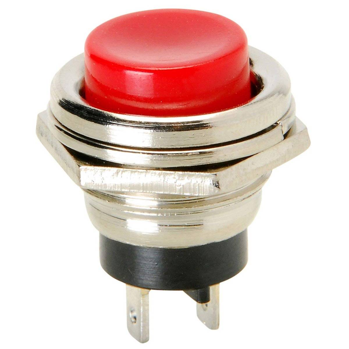 SPST Momentary Panel Mount Push Button Switch AC 125V 3A 2 Pin - Image 2