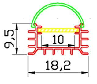 1M U Style Aluminium Channel Holder For LED Strip Light - Image 5
