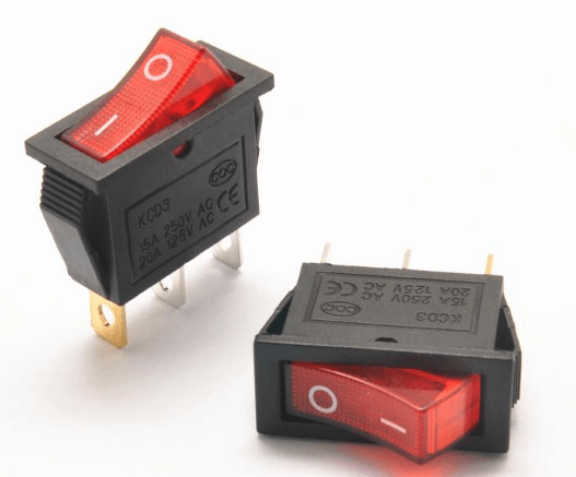 KCD3 ON/OFF Switch 3Pins 16A 250VAC 26x10mm with LED - Image 2