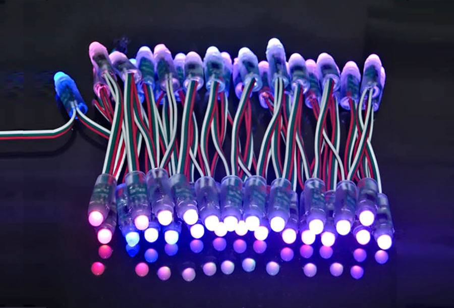 5V 12mm Pixel LED RGB Full Color UCS1903 - 50 LEDs - Image 2