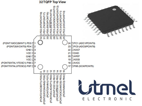 ATmega168 SMD Microcontroller - Image 2