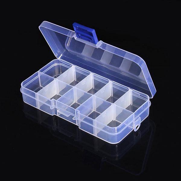 Components Storage Box 10 Grid 130X70X22mm Small