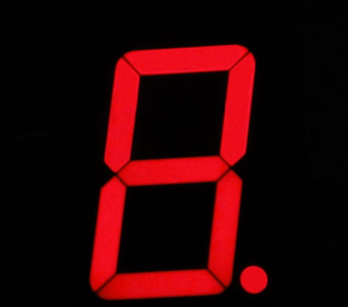 140 x 105 X 15.8 mm 1 Digit Red 7 Segment Led Display 50101BHR1 - Image 2
