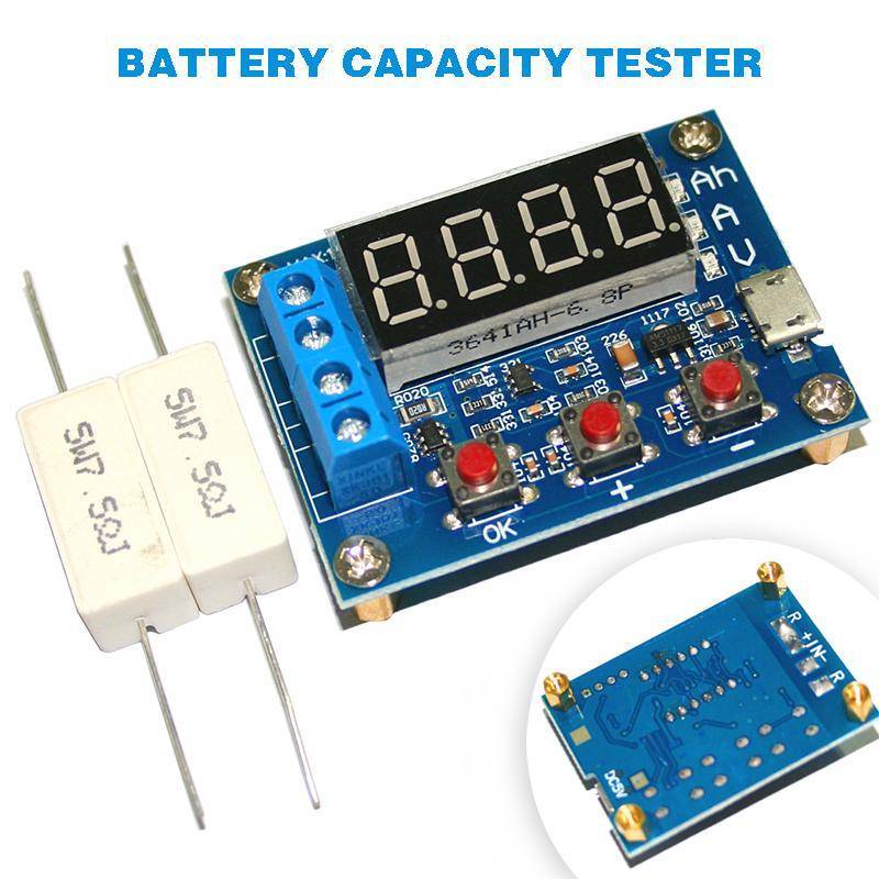1.2v 12v ZB2L3 18650 Li-ion Lithium Battery Capacity Tester + Resistance Lead-acid Battery Capacity Meter Discharge Tester - Image 2