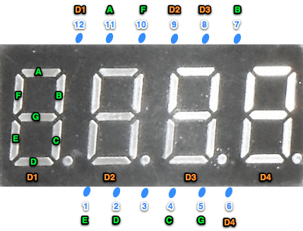 0.4 inch 4 Digit Seven Segment Display (Common Cathode ) - Image 2