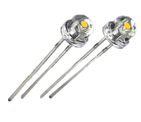 Straw Hat LED White/White High Bright 5mm - Image 2