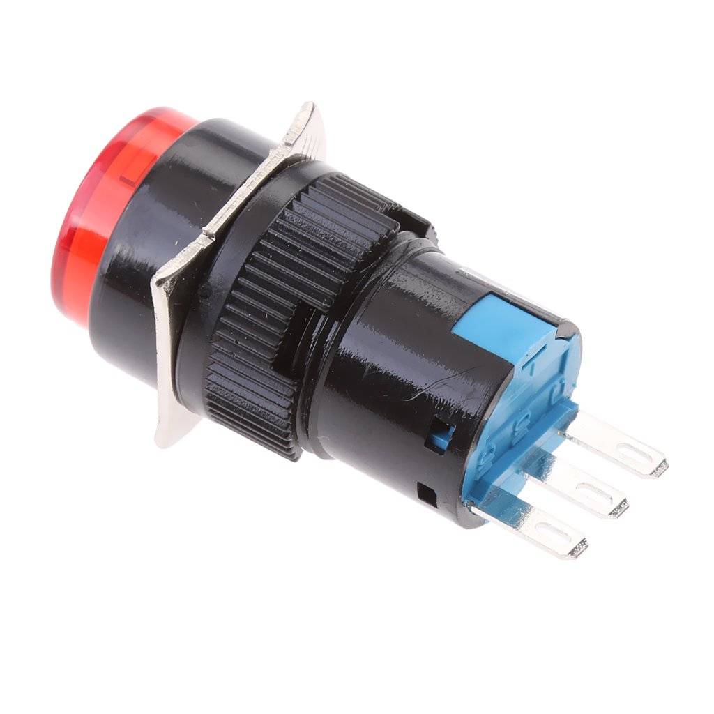 LA160-16A 3 Pin 16mm Push Button Switch Without Lights Without Lock - Image 3