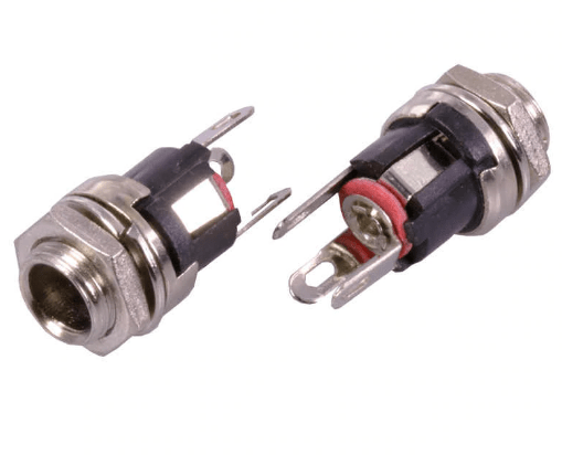 DC Power Supply Jack Socket Female Panel Mount Connector 3 Pin