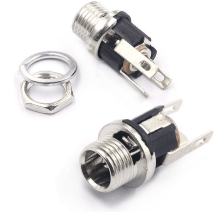 DC Power Supply Jack Socket Female Panel Mount Connector 3 Pin - Image 2