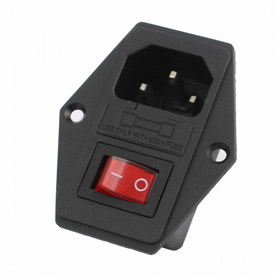 AC Power Connector With On/Off Switch and Fuse Compartment - Image 5