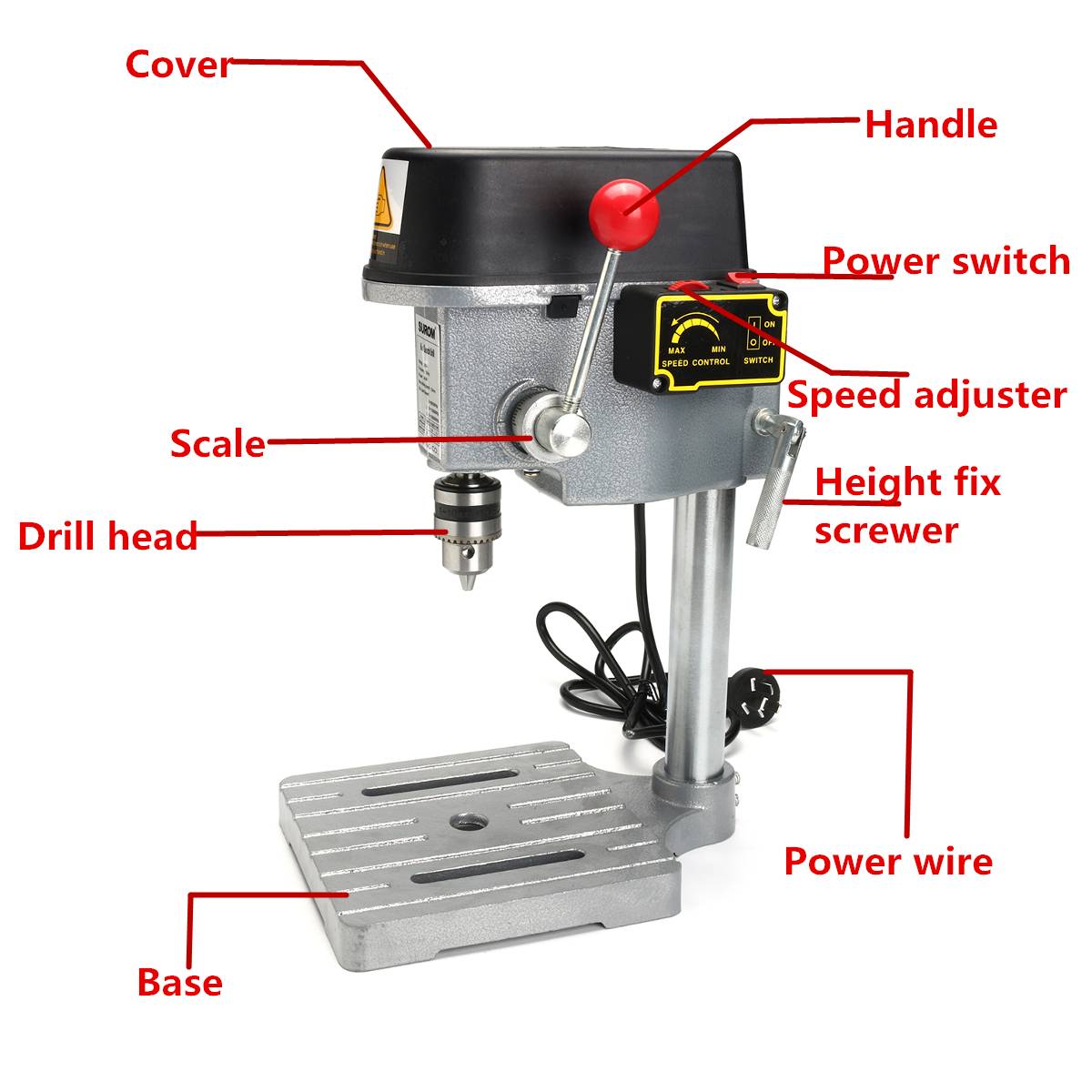 Mini Bench Drilling Machine For DIY Wood Metal Electric Tools - Image 2