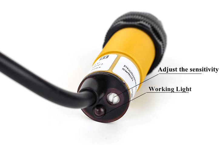 E3F-DS30C4 Photoelectric Adjustment Detecting Diffuse NPN 300mA 7-30cm 6-36V Proximity Sensor - Image 2