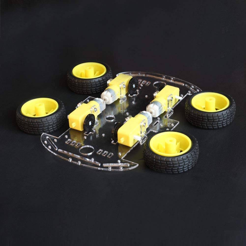 Robot Chassis (4 Gear Motors + 4 Wheels) Random color Chassis - Image 3