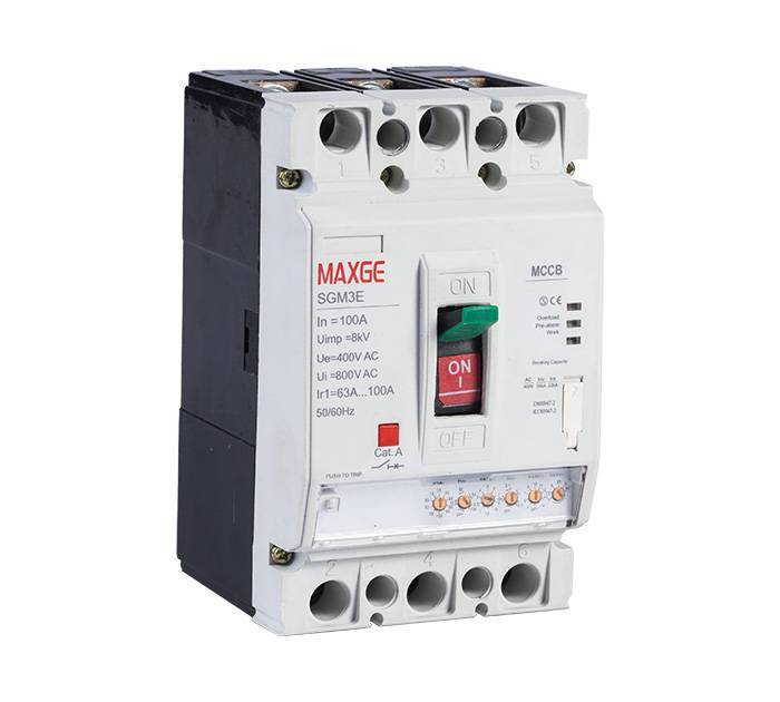 MAXGE SGM3 100A Moulded Case Circuit Breaker (MCCB)
