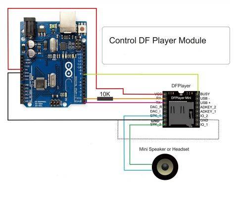 Mini MP3 Player Module ( MP3-TF-16P ) original ICs - Image 3
