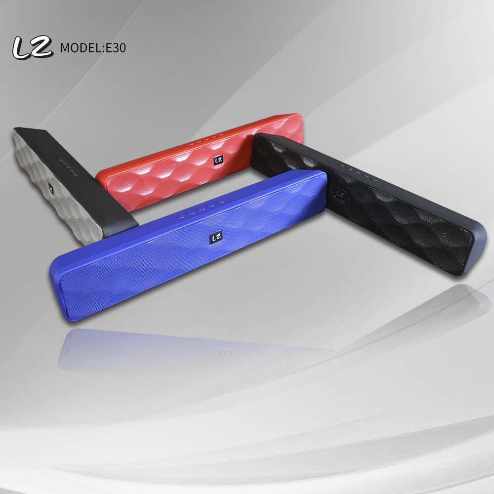 Wireless Bluetooth Speaker Metal USB AUX TF Card LZ E30 - Red - Image 4