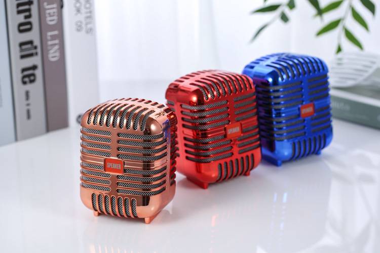 Wireless Bluetooth Speaker Metal USB TF Card T20 - Red - Image 2
