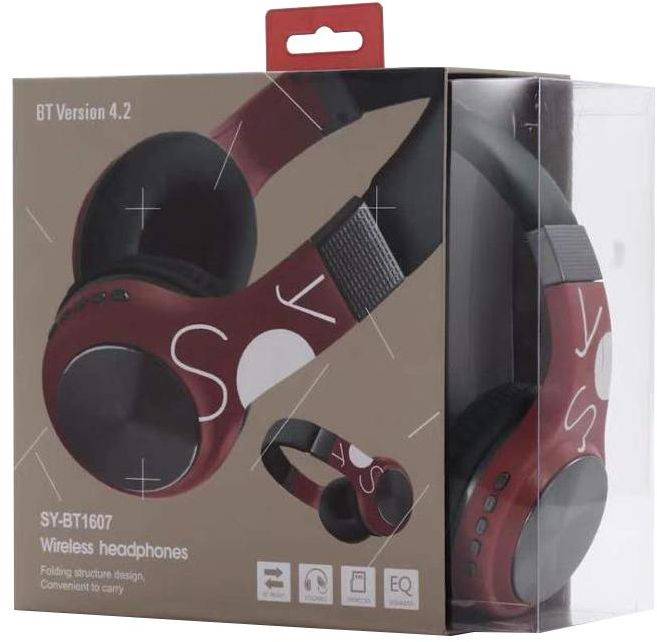 SY - BT1607 Wireless Bluetooth Headset - Brown/Black - Image 3
