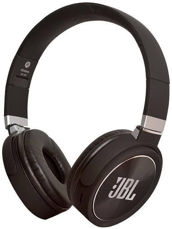 Wireless Bluetooth Over-Ear Headphones ST-437 Foldable SuperBass Earphones Headset Active Noise Cancellation - Black