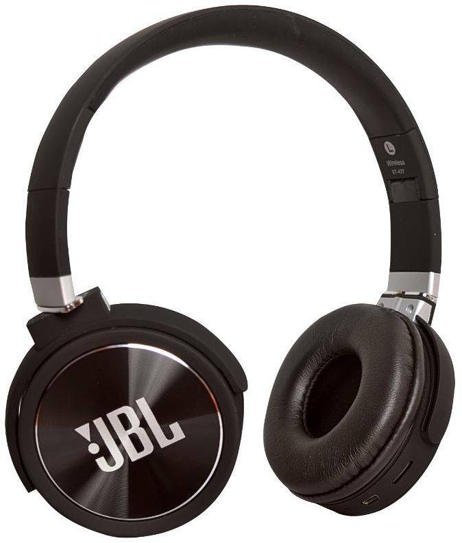 Wireless Bluetooth Over-Ear Headphones ST-437 Foldable SuperBass Earphones Headset Active Noise Cancellation - Black - Image 3