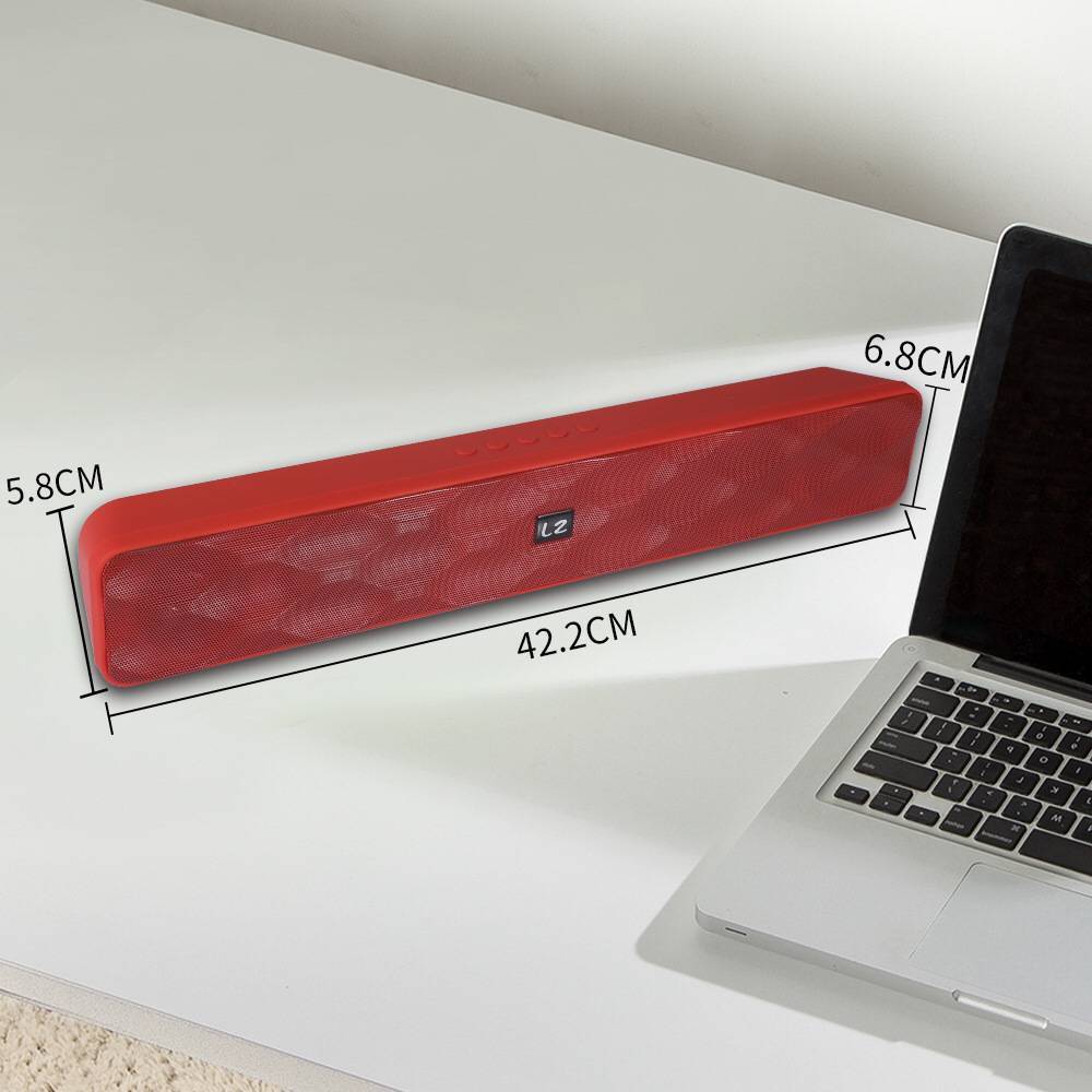 Wireless Bluetooth Speaker Metal USB AUX TF Card LZ E30 - Grey - Image 2