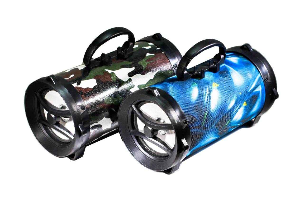 Portable Wireless High Quality Bluetooth Speaker XC002 with USB and TF Card Slot with handle - Multi Color Navy - Image 3