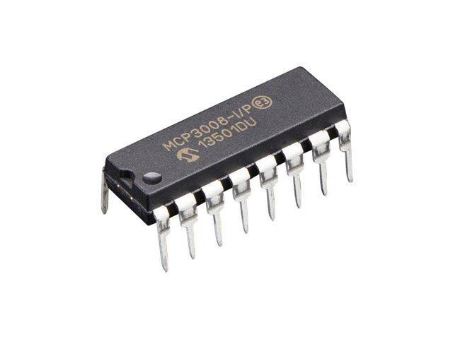 MCP3008 8-Channel 10-Bit A/D Converters with SPI Serial Interface