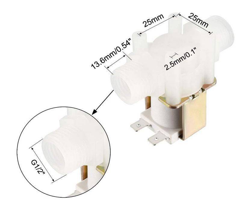 DCF-HS15 Electric Water Solenoid Valve 12VDC 0.02-1Mpa Normally Closed - Image 4