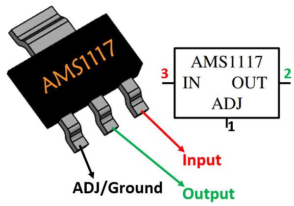 AMS1117-3.3V SMD Fixed 12V 3.3V 800mA SOT-223 Dropout Regulators - Image 2