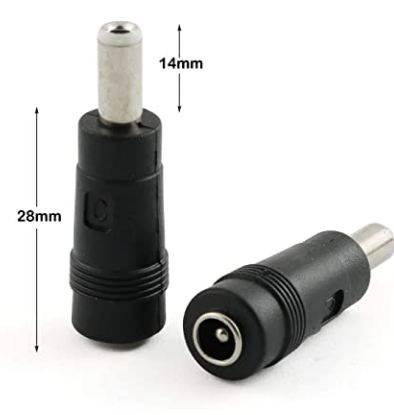 5.5x2.5mm Male to Female Plug Jack DC Connector Adapter