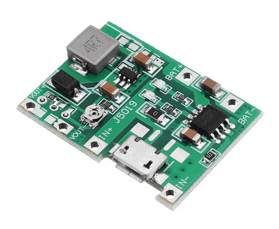 Adjustable Step Up 18650 Li-ion Battery Charger & Ampere Discharge