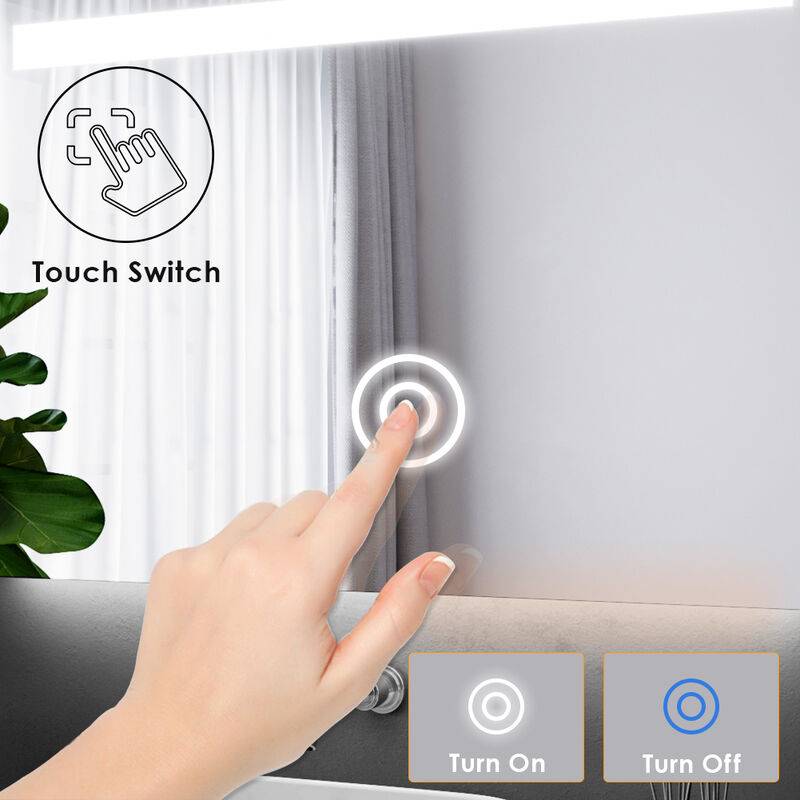 Smart Light Touch Switch Sensor For Mirror (ON/OFF) - Image 2