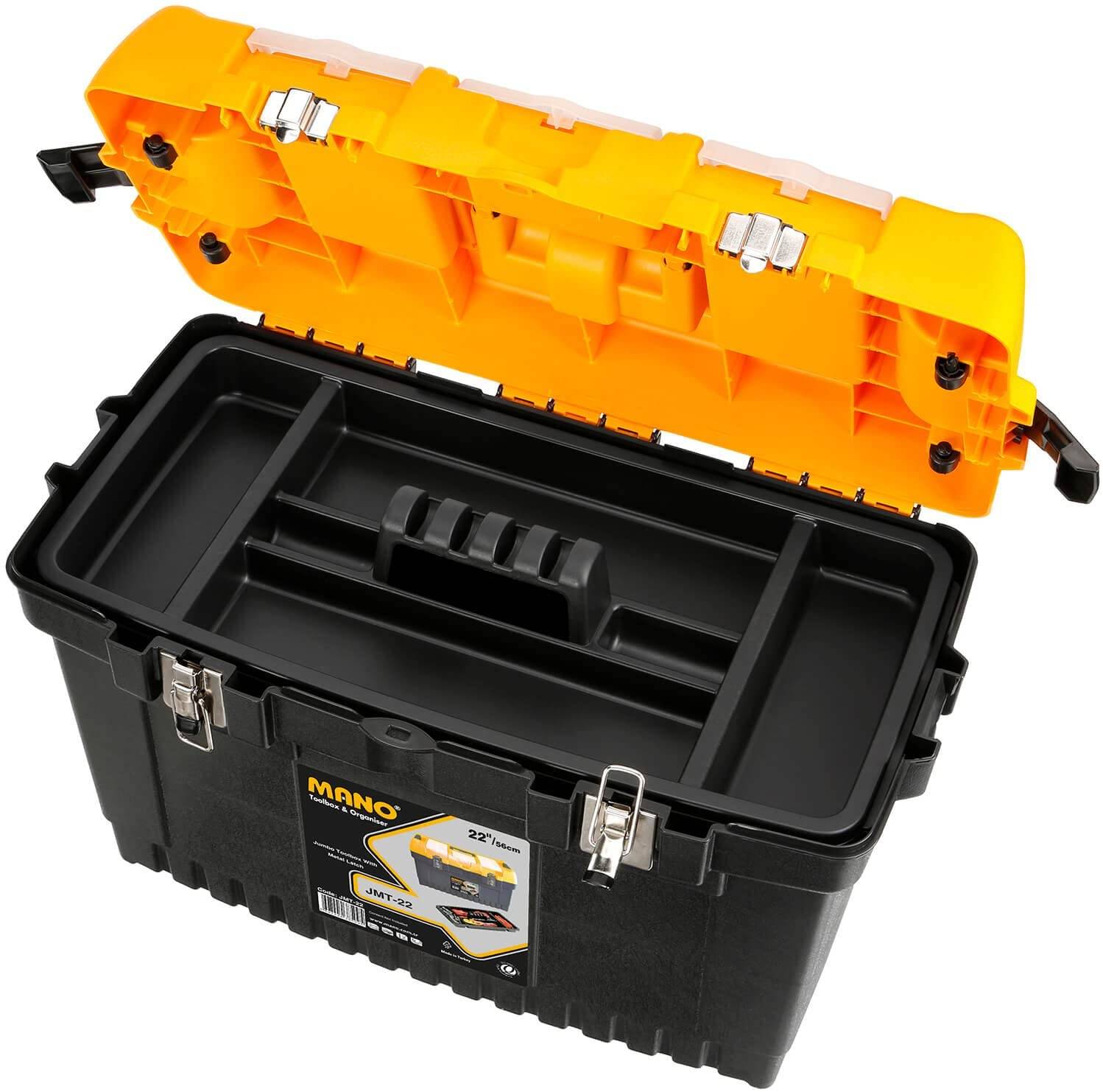 MANO JMT-22 Jumbo Tool Box with Metal Latch - Image 3