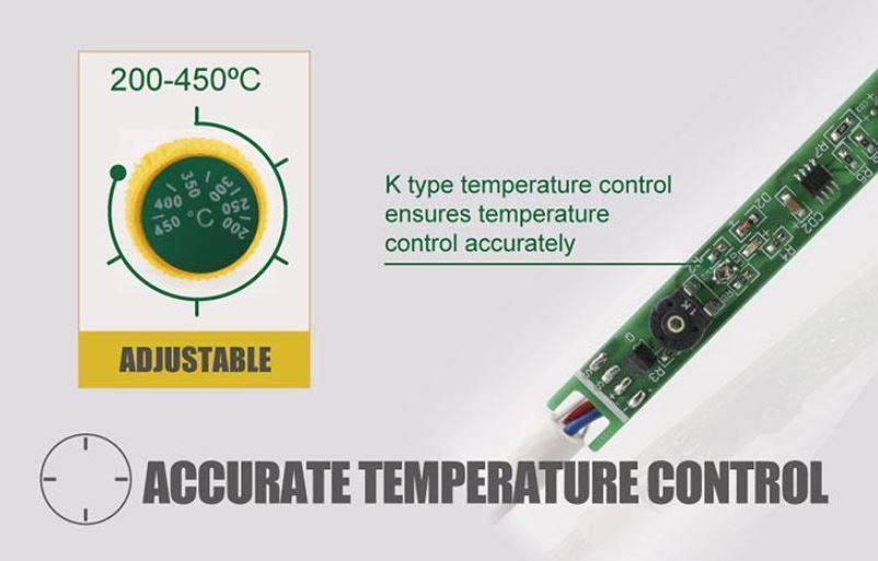 80W Ceramic Soldering Iron With Temperature Adjustment - Image 4