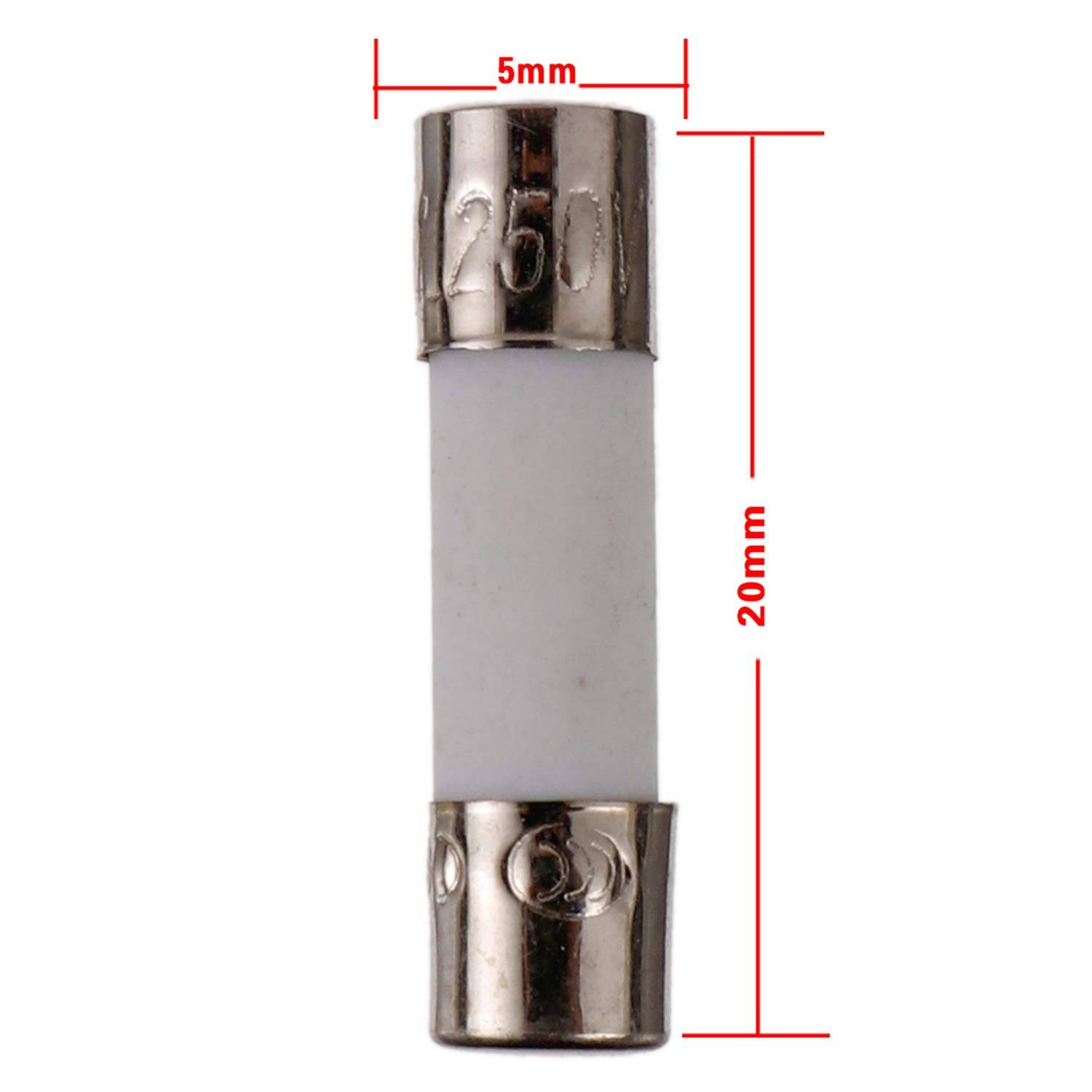 Ceramic Fuse 3A -250V (Size 5x20mm) - Image 2