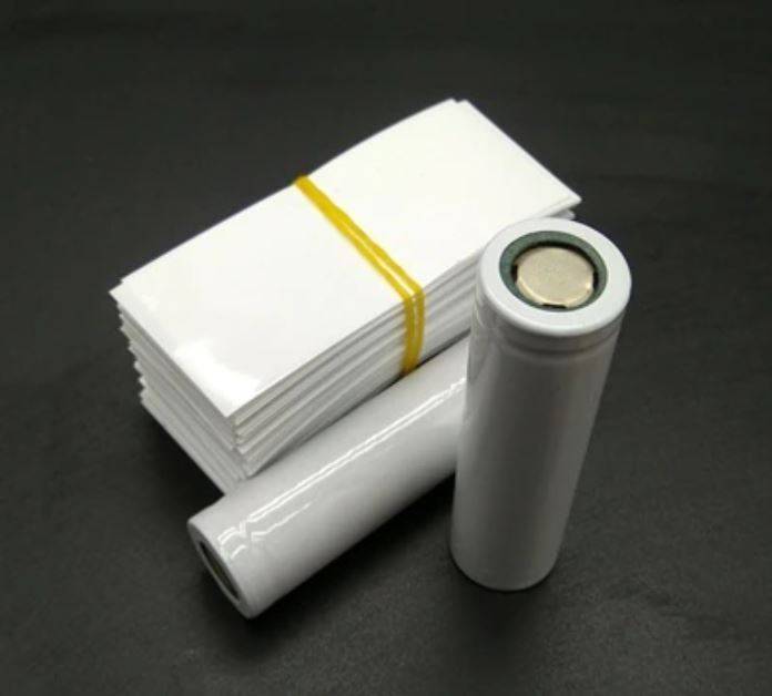 PVC Heat Shrink Tube For 18650 Battery (WHITE)