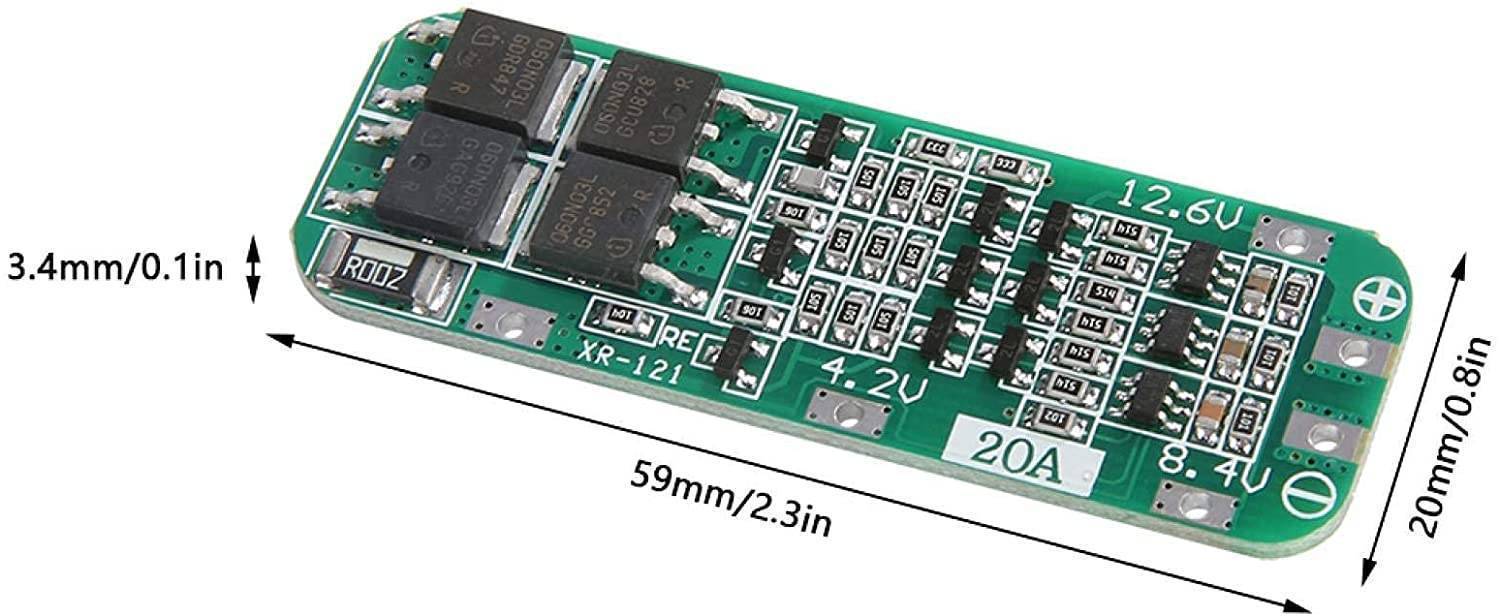 Lithium Battery Charger Protection Module (BMS) 3S 20A 12.6V - Image 4