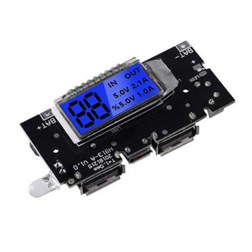 LCD Dual USB 5V 1A 2.1A Mobile Power Bank Module - Image 6