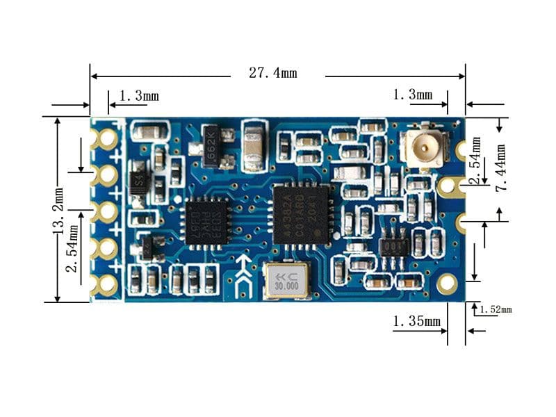 Wireless Transceiver Serial UART (1km Range) HC-12 SI4438 - Image 6