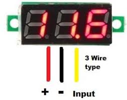 Voltmeter Module with 7-Segment 0.28 inch 0-100V (3 Wires) - Image 2