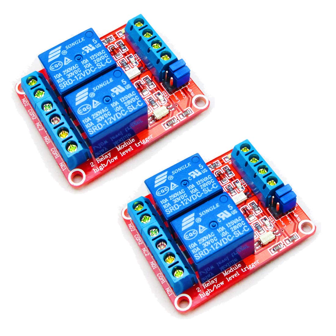 Relay Module 2 Channel 12V (high/low) level trigger - Image 8