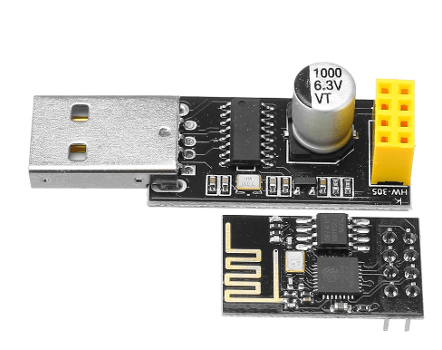 ESP8266 ESP-01 with USB adapter WiFi module - Image 4
