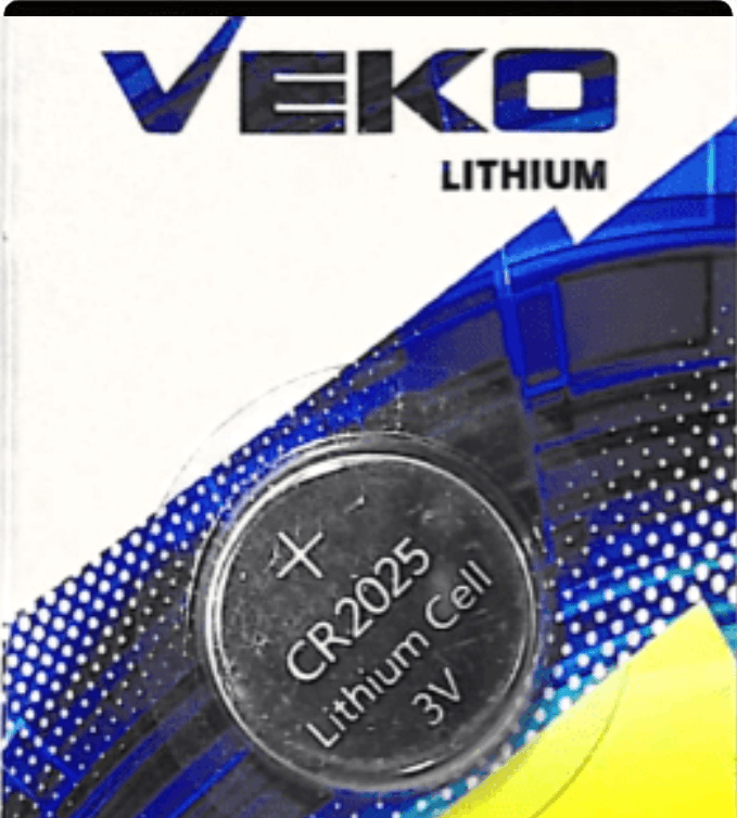 VEKO Lithium Coin Battery 2025 3V