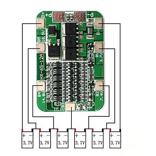 BMS 6S (24V-12A ) Lithium Battery Protection Module - Image 4