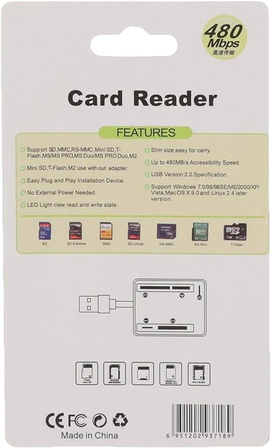 TF Micro SD Card Reader - Red - Image 2