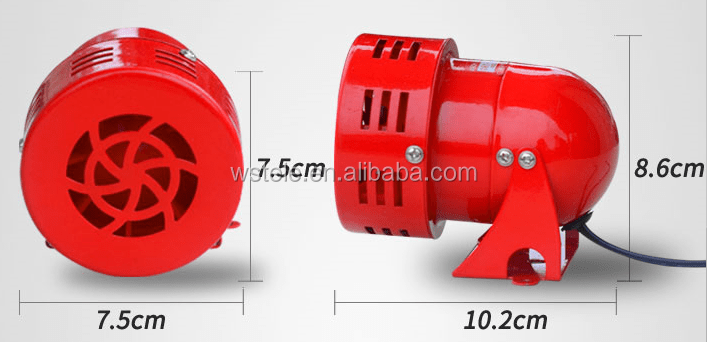 Electric Motor Siren MS-190 DC12V DC24V AC110V AC220V - Image 2