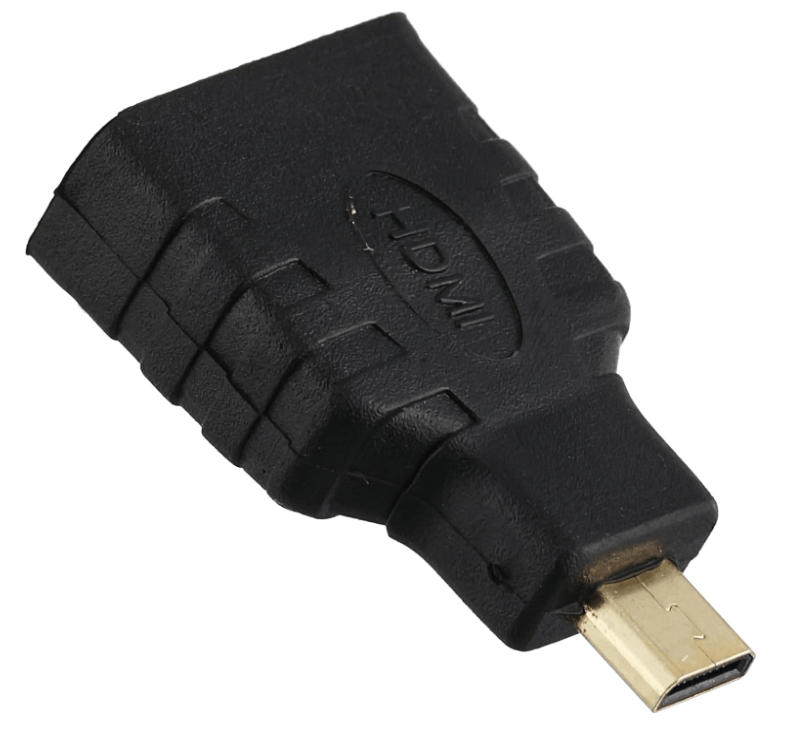 Plug converter from micro HDMI male to HDMI female (Rasp)