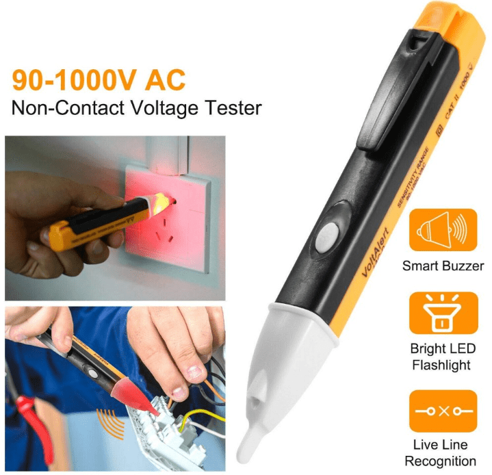 Voltage Tester Pen 1AC-D AC 90~1000V Power Detector With 2 AAA - Image 3