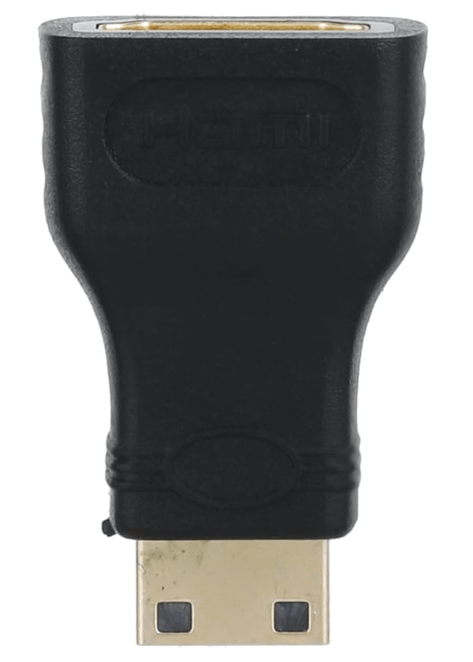 HDMI female to mini HDMI male adapter converter (black) - Image 2
