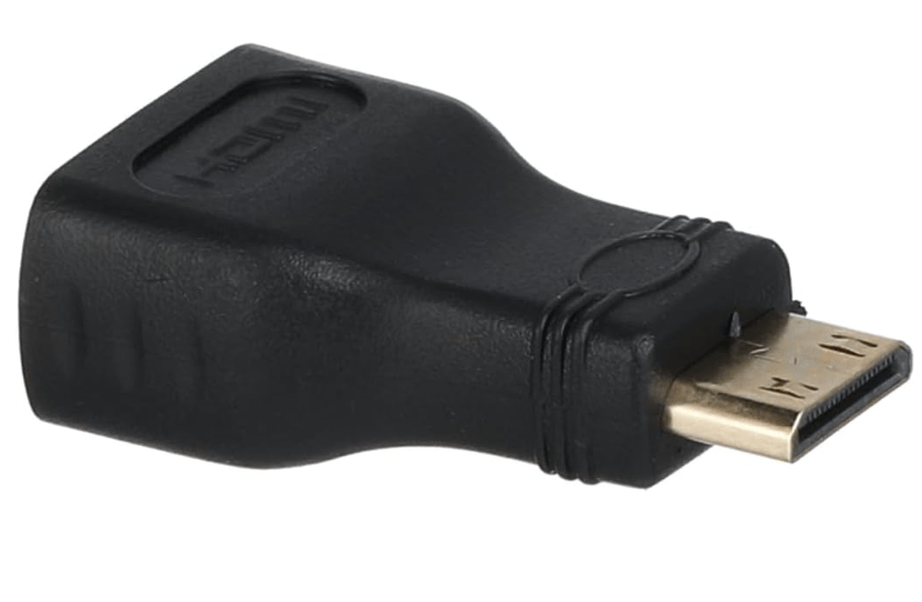 HDMI female to mini HDMI male adapter converter (black) - Image 3